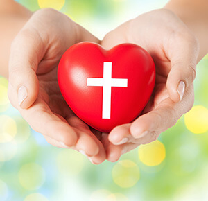 Heart in hands